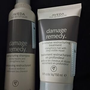 AVEDA Damage Remedy Shampoo & Intensive Restructuring Treatment - Brown & Cream